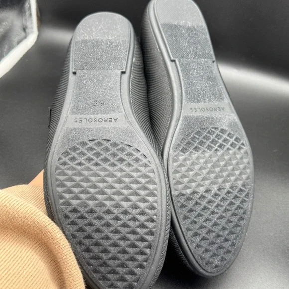 Aerosoles Boaz Flats Black Balletcore Knit Mary Jane Shoe Comfortable Women 8.5M - Picture 5 of 6